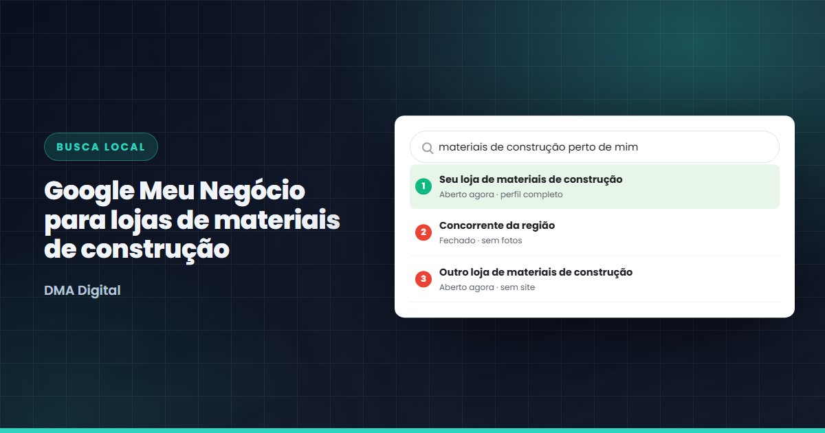 Fachada de loja de materiais de construção com cliente sendo atendido no balcão